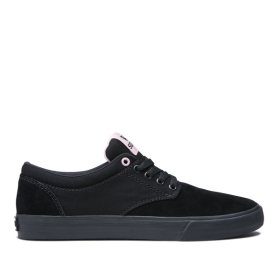 Tenis Bajos Supra CHINO Hombre Negras/Negras (MX-64615)